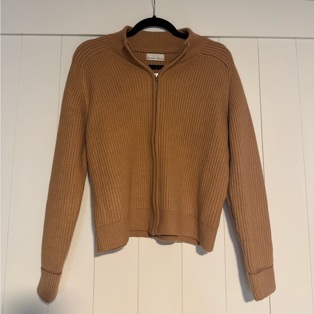 Brown Ribbed Sweater